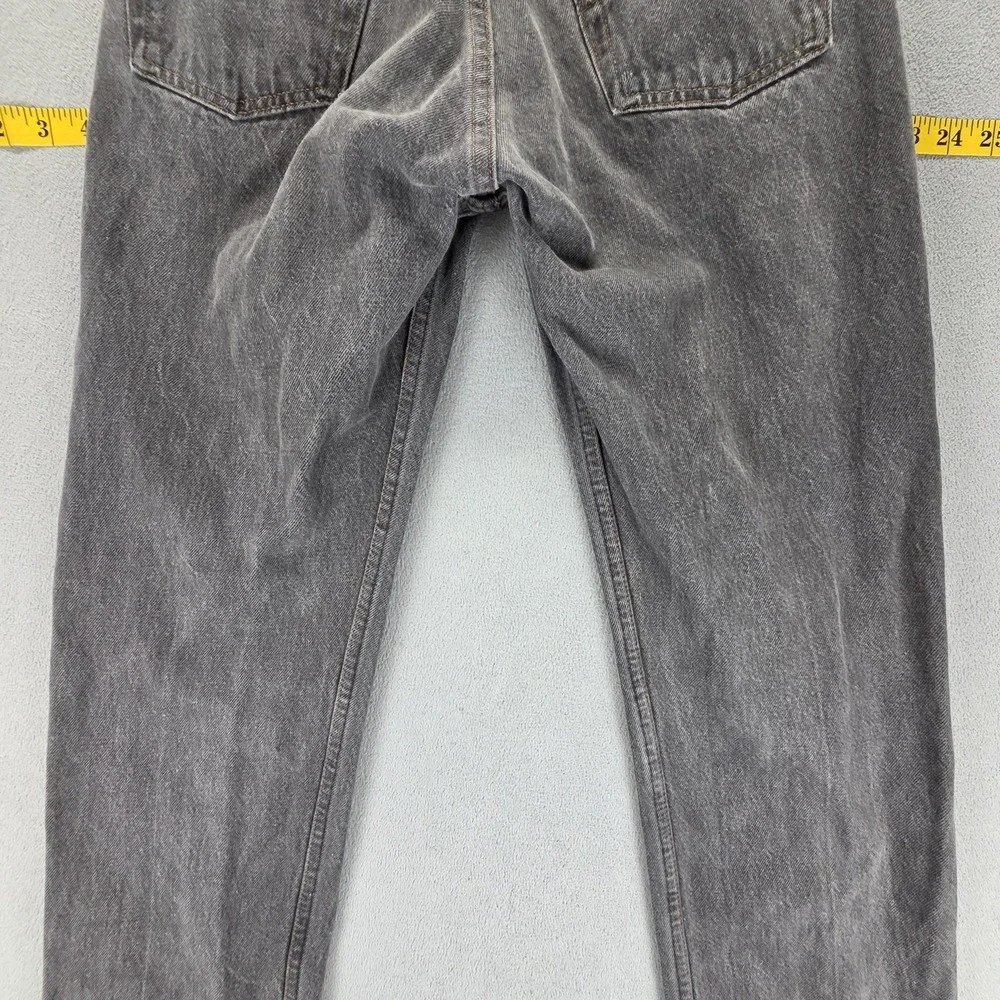 Vintage‎ Levis 501 Jeans Mens Gray Charcoal Wash Button Fly Made USA Fits 27x30